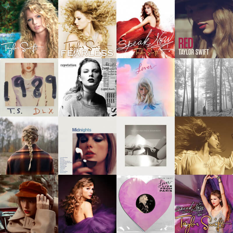 Taylor Swift Album Covers